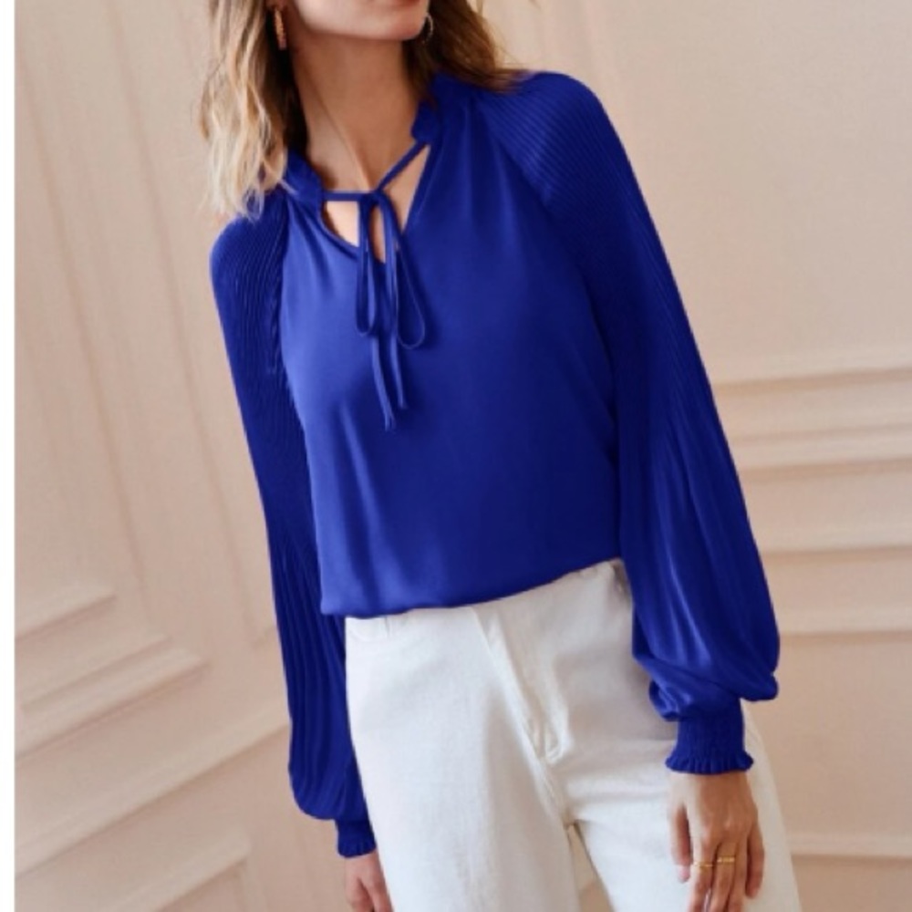 Luxe tie neck blouse - Picture 15 of 15